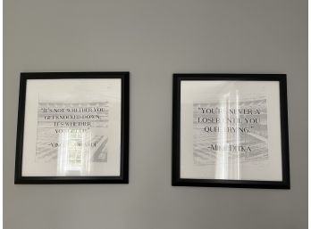 Framed Quotes Sports