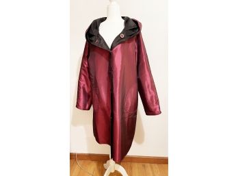 UBU Clothing Magenta Long Jacket New With Tags Size XL