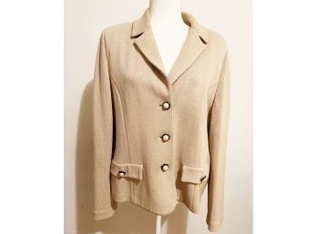 St John Off White Jacket And Pants Size 14