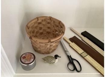 Scissors, Slide Rulers, Pencil Sharpener And More