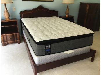 Antique Mahogany Full Sized Bed From Williamsport Furniture Company And Sealy Performance Posturepedic Matress