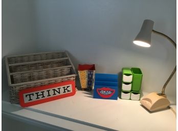 Desk Organizer Lot-as Pictured