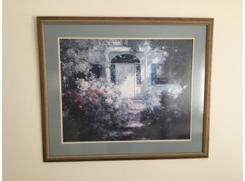 Graves Doorway And Garden Print By Abbott Fuller Professionally Matted And Framed