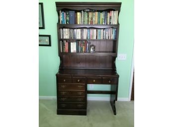 Vintage Mahogany Study Desk/bookcase In Beautiful Condition