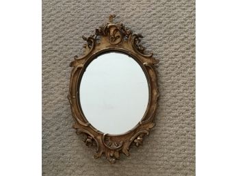 Decorative Gold Tone Wall Mirror