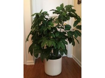 Artificial Schefflera Tree With Beige Pot