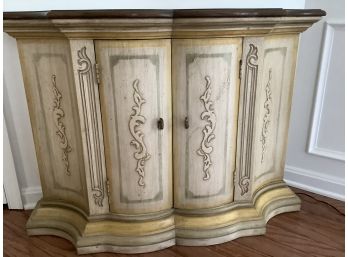 Vintage Et Cetera Drexel Hill Solid Wood Top Sideboard White Painted Two Door Cabinet