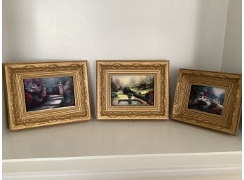 Beautiful Set Of Three Thomas Kinkade Accent Prints