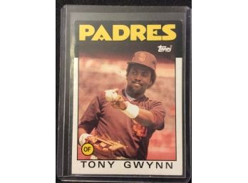 1986 Topps Tony Gwynn Card #10