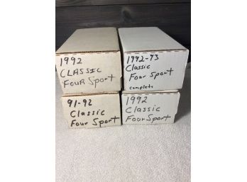 4 Boxes Of 1991-1993 Classic Four Sport Cards