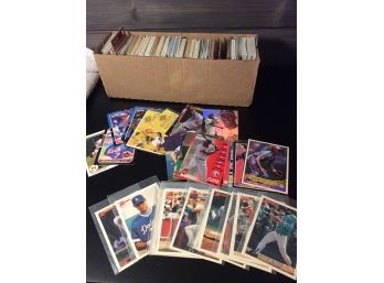 Box With 1990s Baseball Cards