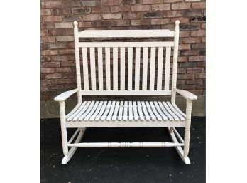 Spacious  Wooden Rocker
