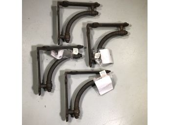 Four (4) Fantastic RESTORATION HARDWARE Antique Style Cast Iron Arc Brackets - Beautiful Pieces - Never Used