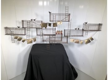 Incredible Large CURTIS JERE Wall Sculpture - NEW YORK CITY FIRE ESCAPE - Rare Piece - Valued $4,500-$5,500