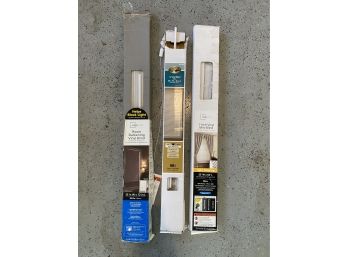 Nice Bundle Of White Vinyl Window Shades - Sizes And Opacity Vary