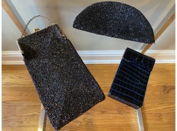 Bundle Of Vintage Special Occasion Clutch Purses In Black