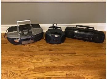 Bundle Of Portable AM/FM Stereo - CD - Cassette Players