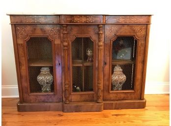 Antique Marble Top Sideboard