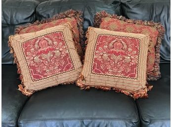 Four Coordinating Throw Pillows
