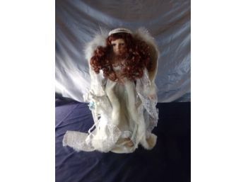 White Porcelain Angel Doll (#20)