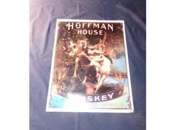 Hoffman House Whiskey Advertising Sign