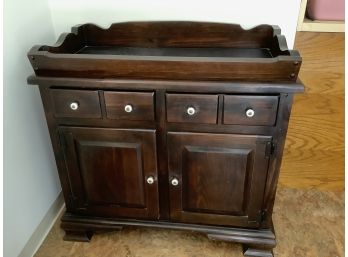 Dark Brown Wooden Dry Sink