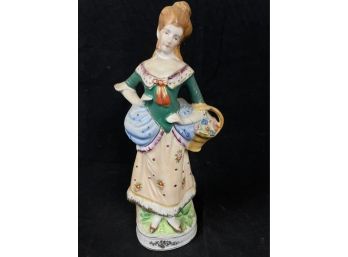 Women In Green Dress Figure