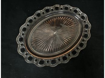 Colored Glass Platter