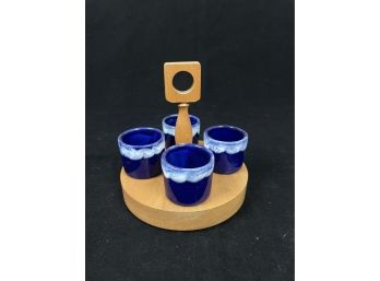Saki Cups With Tray