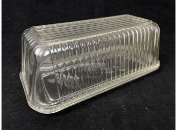 Vintage Glass Butter Dish