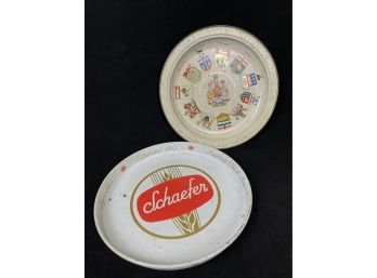 Vintage Metal Bar Serving Trays