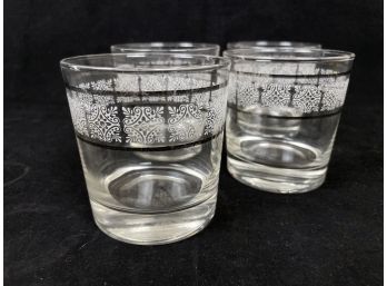 White Floral Shot Glasses