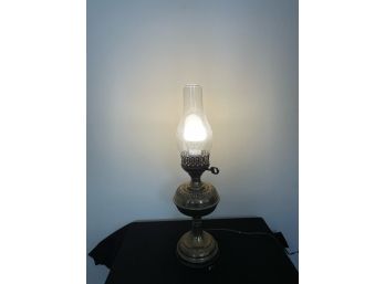 Brass Lamp With Glass Globe