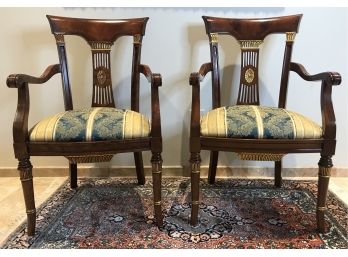 Pair Of Exquisite Neoclassical Style Chairs
