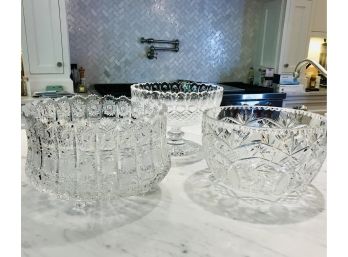 Gorgeous Crystal/Cut Glass Bowls