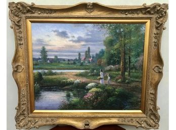 GHAMBARO 'Violet Dusk' Oil On Canvas