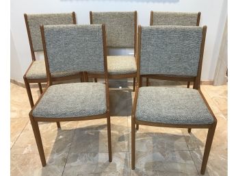 Set Of 5 Mid Century Modern SCANDINIVIA WOODWORKS Chairs
