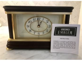 SEIKO EMBLEM Clock/ Jewelry Box