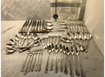 WM Rogers Oneida Silver Overlaid Flatware