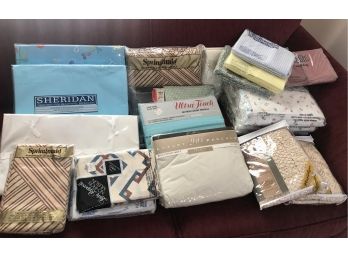 Large Assortment Of King Size Sheets And Pillowcases