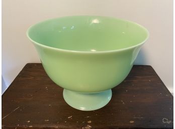 Beautiful Large Jadeite Pedestal Punch Bowl