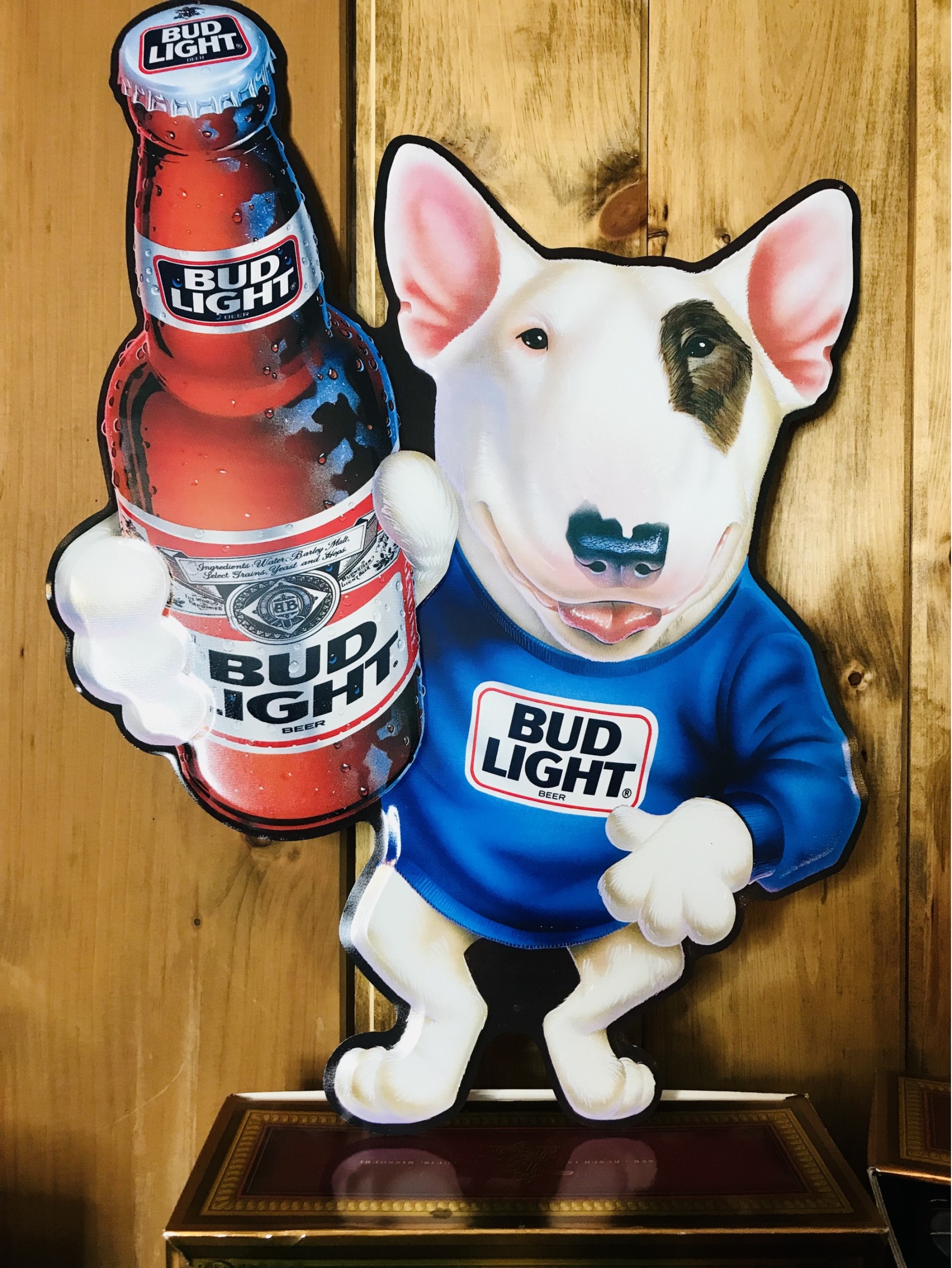 New Old Stock 1989 Bud Light SPUDS Mackenzie Metal Sign #1239320