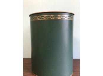 Vintage Ransburg Tole Wastebasket