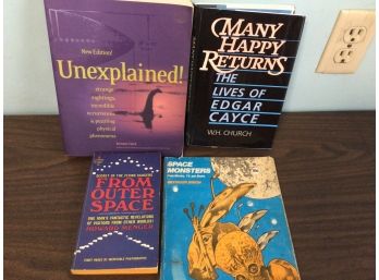 UFOs Edgar Cayce The Unexplained Book Lot
