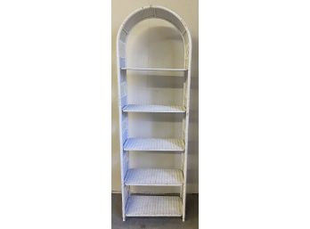 Five Tier Wicker Etagere