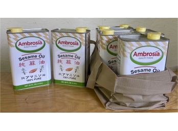 Seven Cans Of Sesame Oil