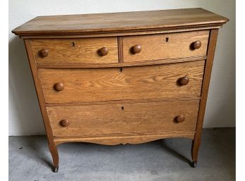 Nicely Refinished Two Over Two Oak Chest