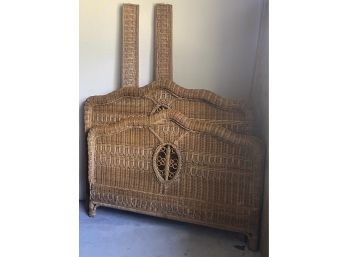 Queen Wicker Bed