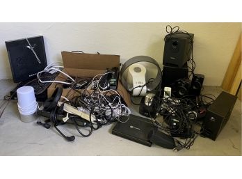 Huge Pile Of Electronics And Cords