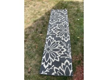 A Grey Runner Rug, 84x22